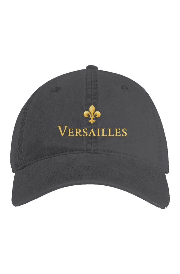 Versailles Gold Embroidered Hat in Faded Black