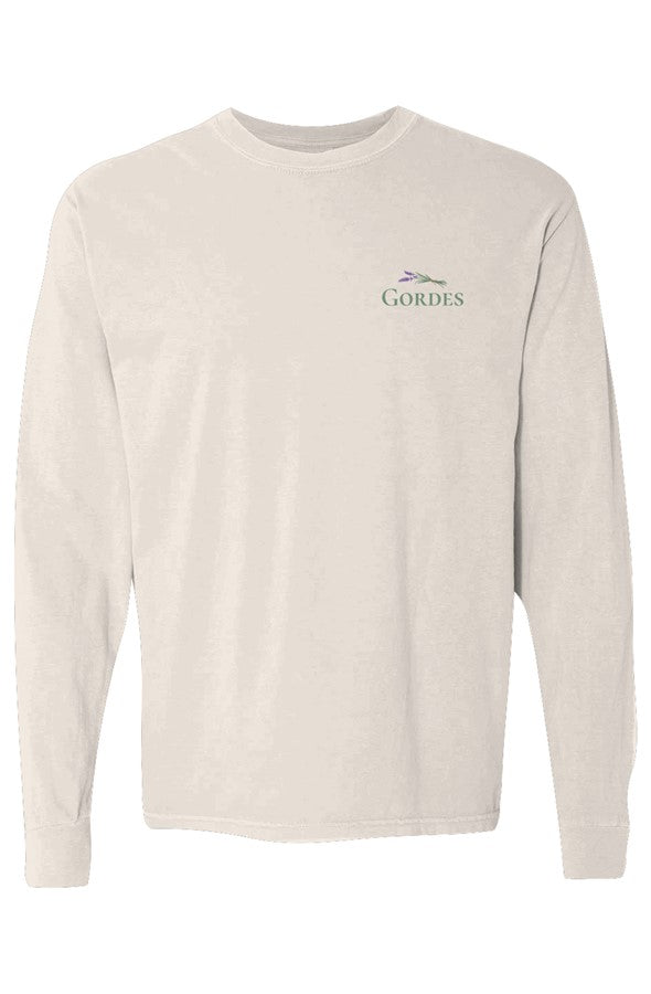 Gordes Lavender Left Embroidered Long-Sleeve in Ivory
