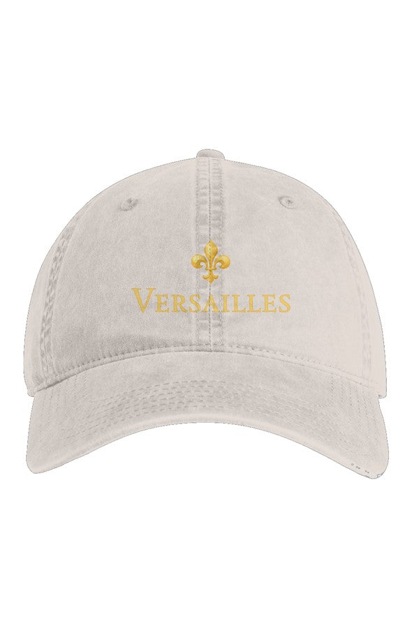 Versailles Gold Embroidered Hat in Faded Bone