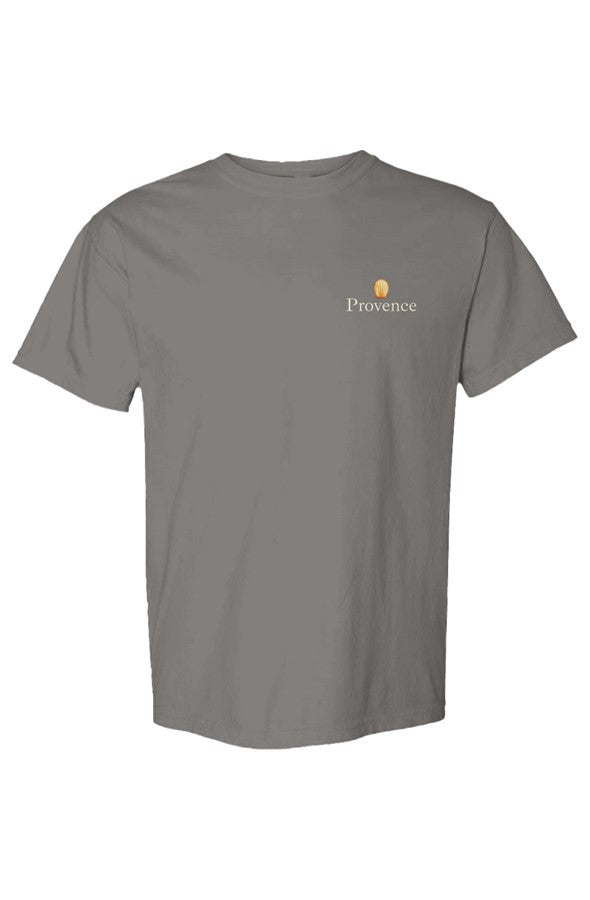 Provence Madeleine Left Embroidered T-Shirt in Pepper