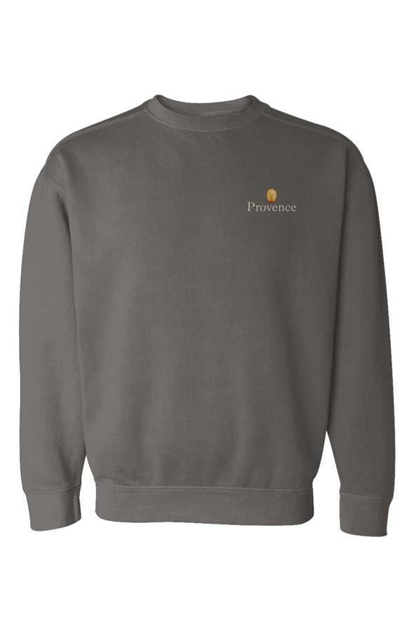Provence Madeleine Left Embroidered Sweatshirt in Pepper
