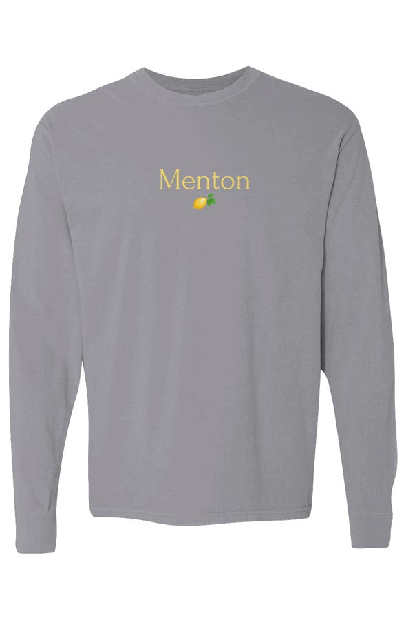 Menton Yellow Lemon Long-Sleeve in Granite