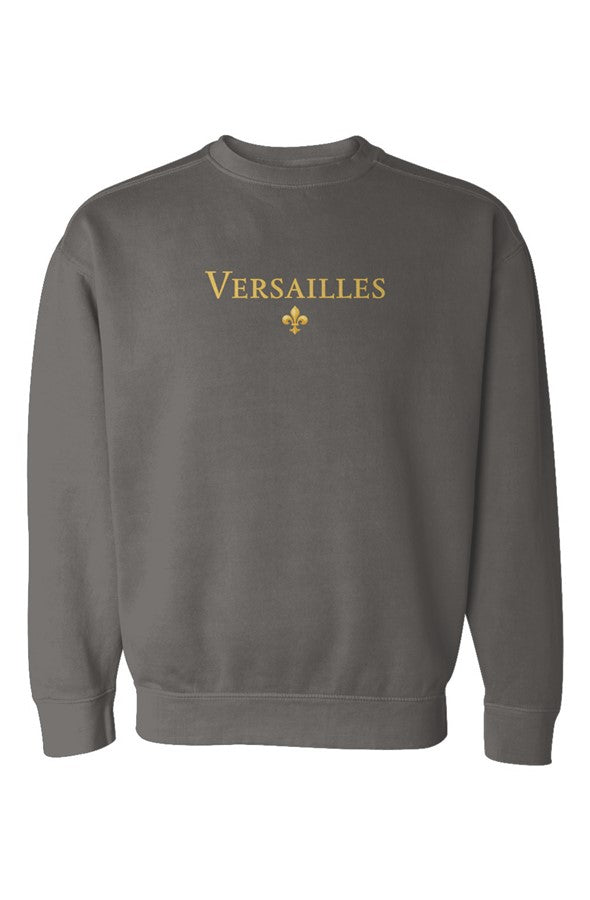 Versailles Gold Fleur Embroidered Sweatshirt in Pepper