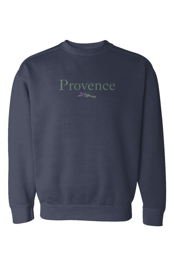 Provence Green Lavender Sweatshirt in Denim