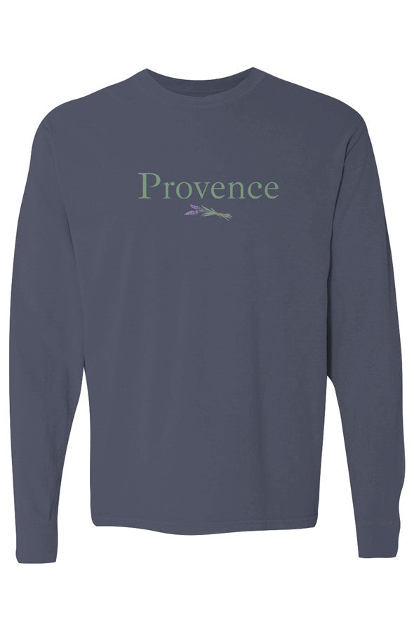 Provence Green Lavender Long-Sleeve in Denim